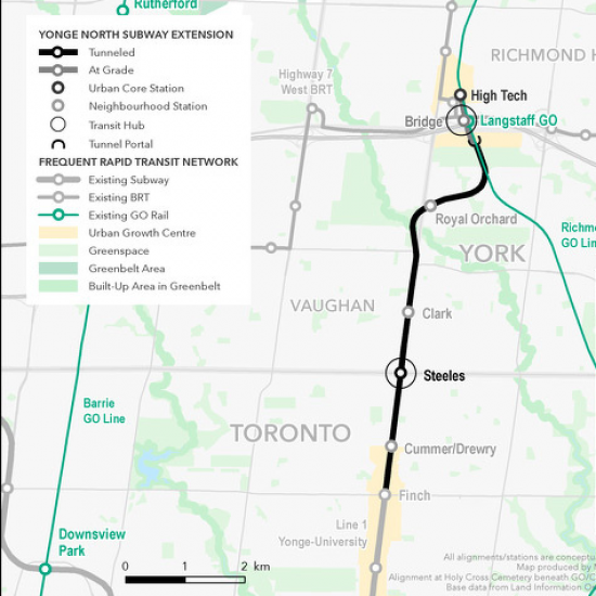 Transit Transportation TPAP EA Enviornmental Assessment Subways Toronto York Richmond Hill